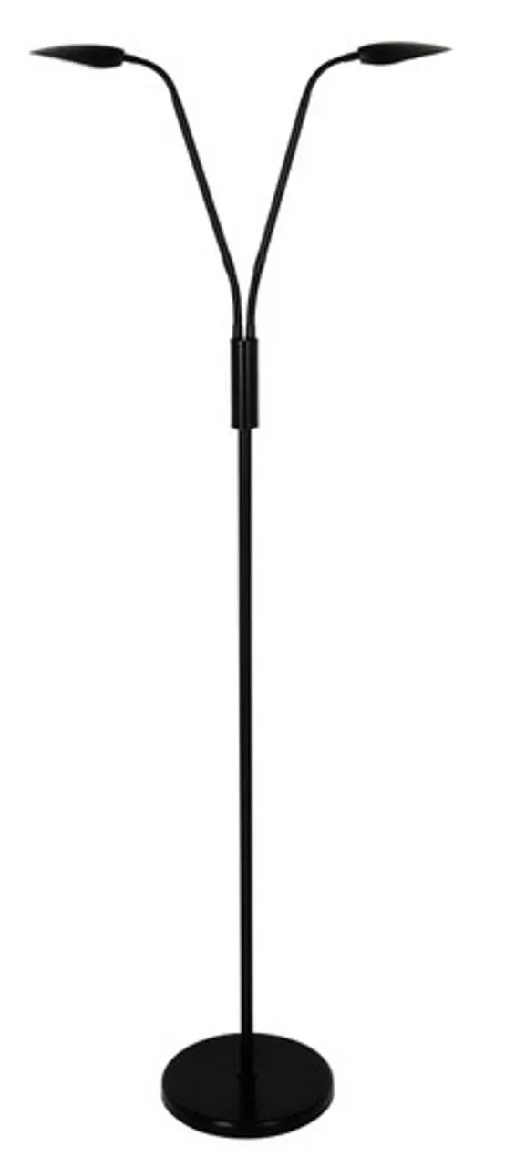 Daros 2 Light Floor Lamp Matt Black