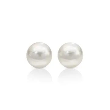9ct, Cultured Akoya Pearl Stud Earrings