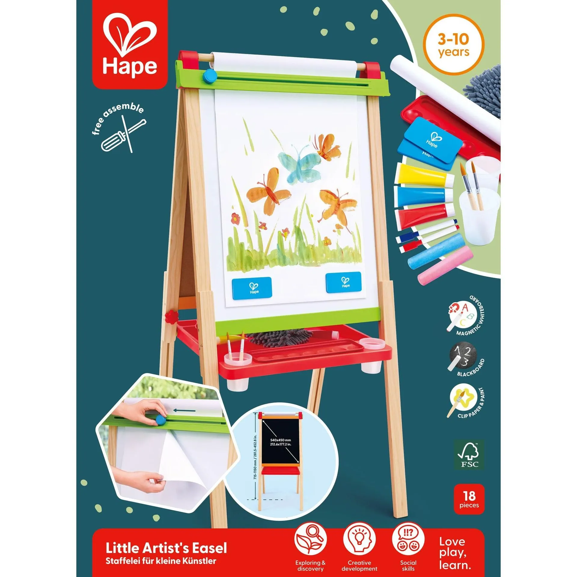 Hape Little Artists Easel