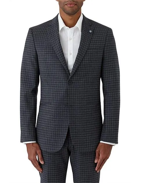 TEXTURED CHECK JACKET