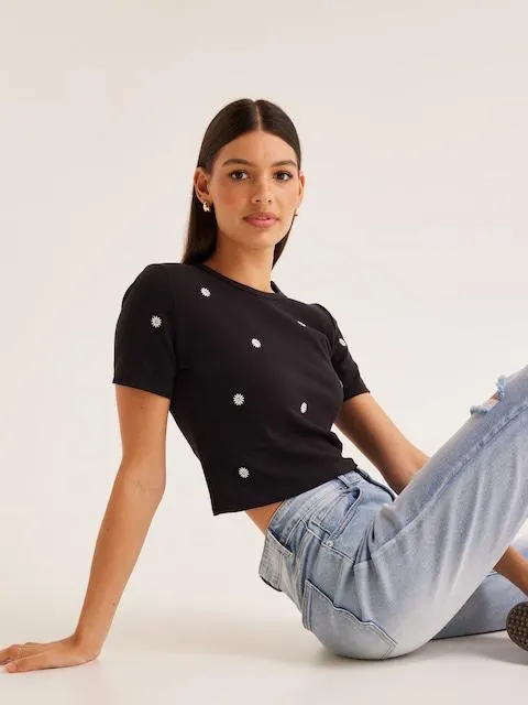 Embroidered Baby Tee