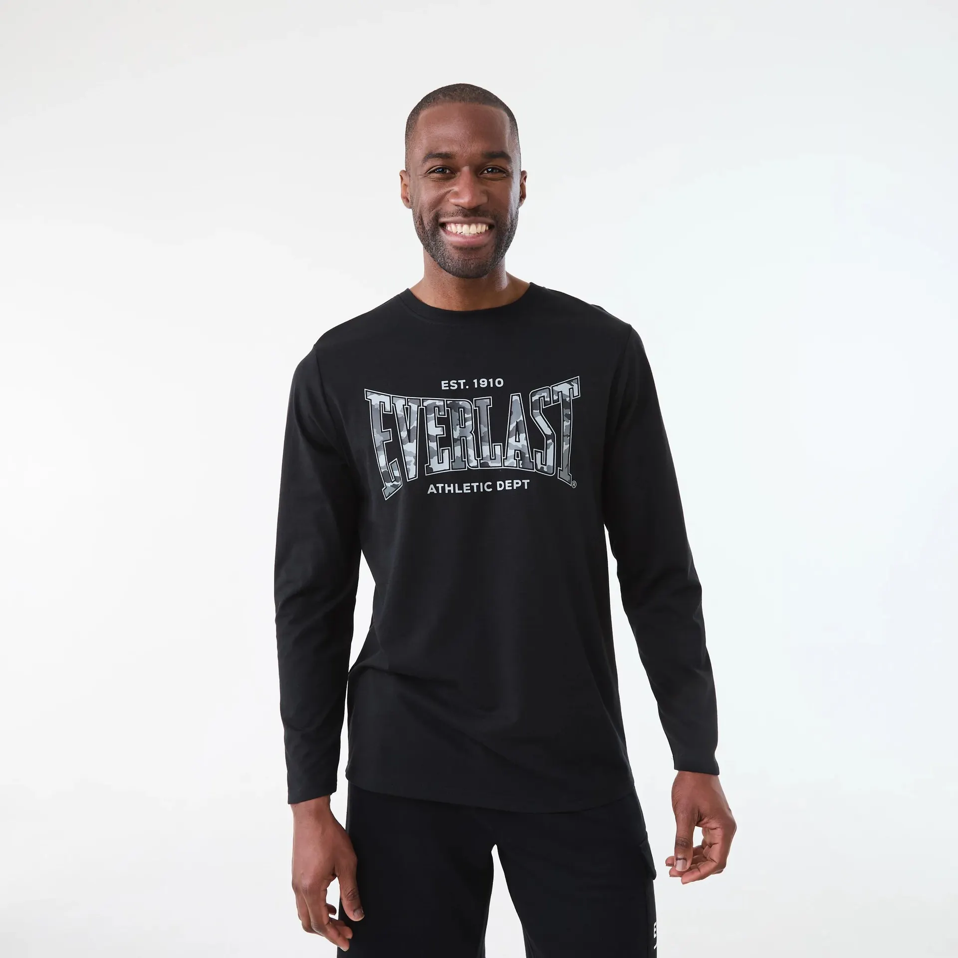 Everlast Mens Relaxed Printed Long Sleeve T-shirt