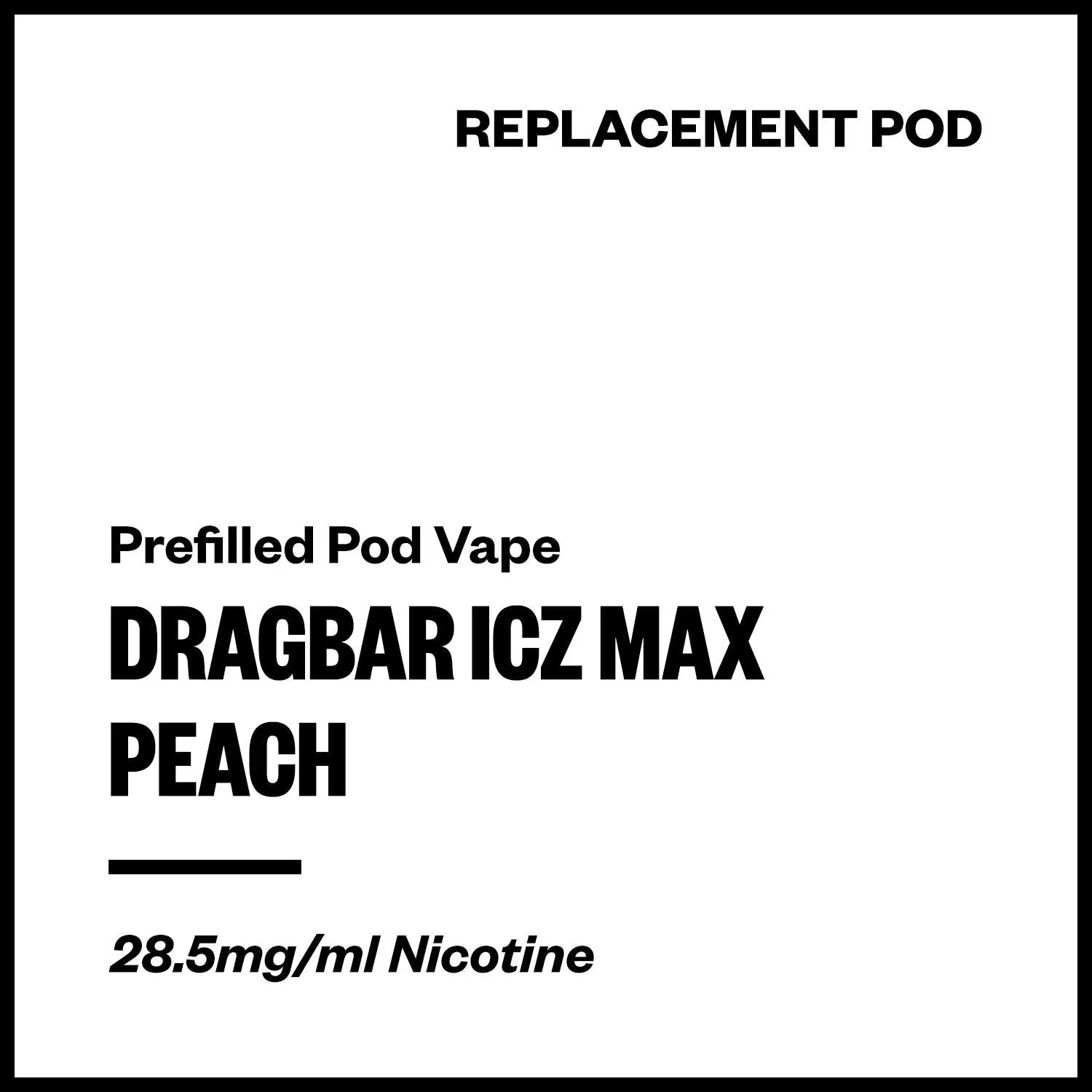 Dragbar ICZ Max - Peach (Replacement Pod)