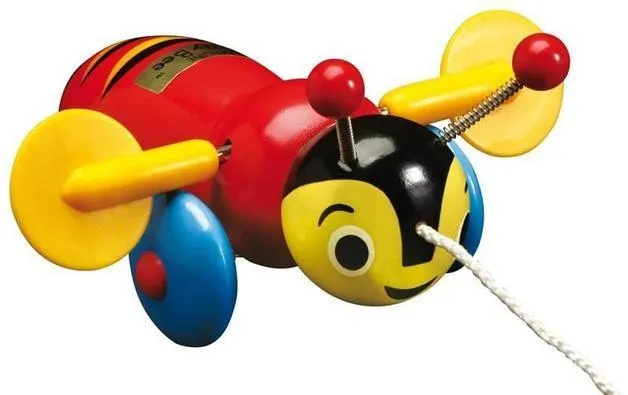 Buzzy Bee & Friends Buzzy Bee Wooden Pull Along