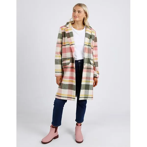 Blanche Check Coat