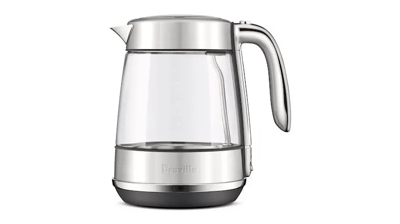 Breville the Crystal Luxe 1.7L Glass Kettle - Brushed Stainless Steel (BKE765BSS)
