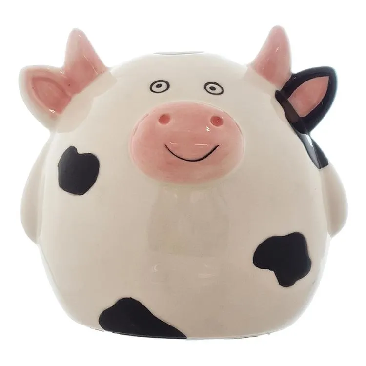 Seymours Cow Toothbrush Holder Black & White T/Brush Hldr