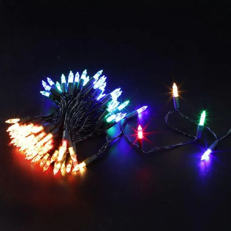 Wonderland Plug-in Christmas String Fairy Lights Multi-Coloured 10.9m