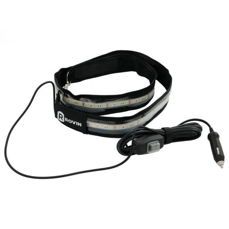 1.2m Flexible LED Outdoor Light Strip - 12V - White & Orange - Waterproof