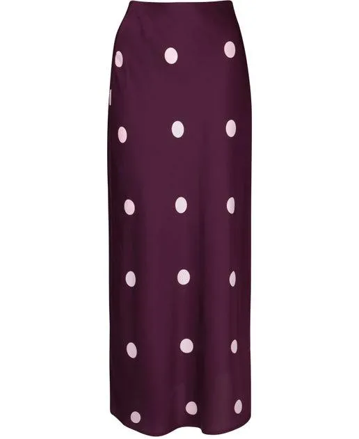 Women's Textured Satin Skirt