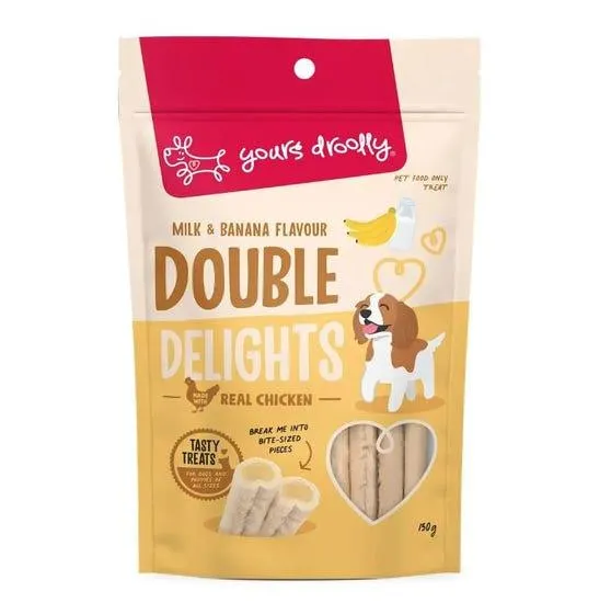 Yours Droolly Double Delights Milk Banana 150g