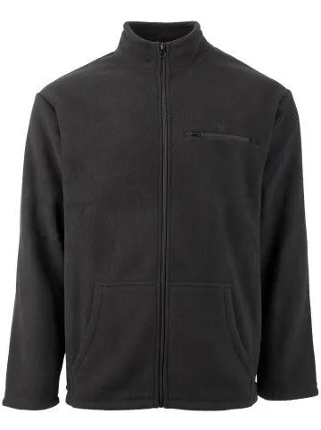 Men's Bonded Fleece Zip Thru in Black