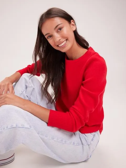 Just Jeans Girls Chloe Scoop Hem Knit