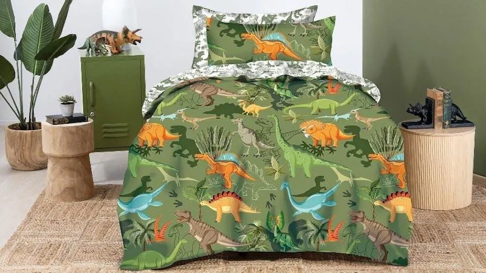 Trex Dino Quilt Cover Set