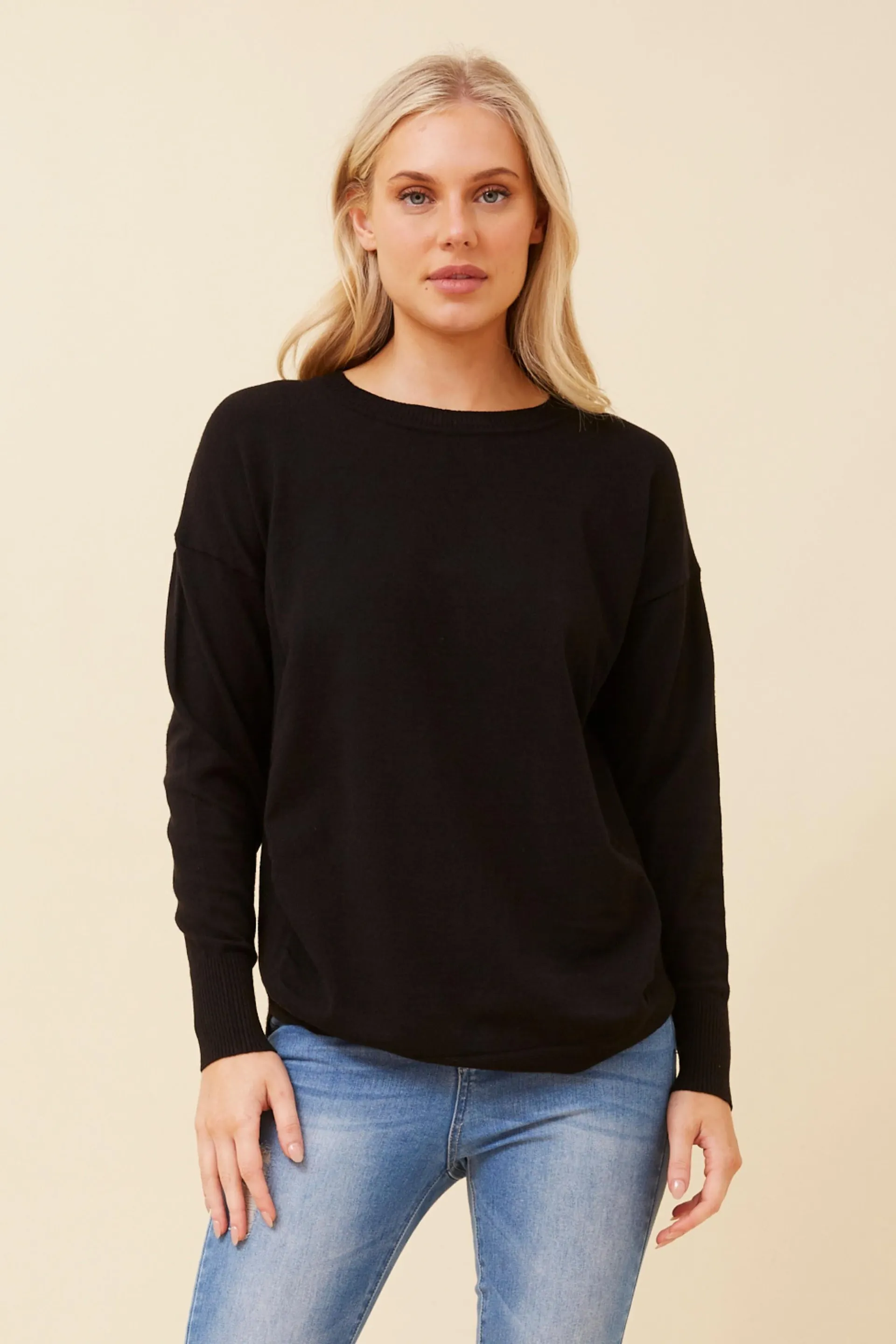 HARLON SOLID KNIT PULLOVER