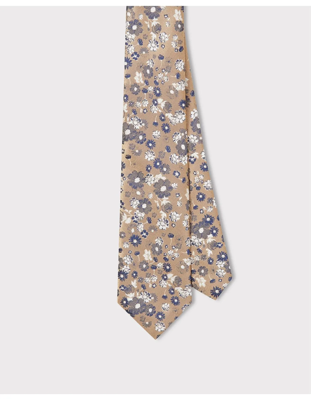 100% POLYESTER FLORAL TIE