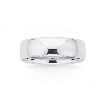 Sterling Silver 7mm Band Size Z+1