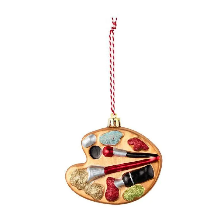 Wonderland Fun Festive Paint Set Christmas Tree Decoration 10cm