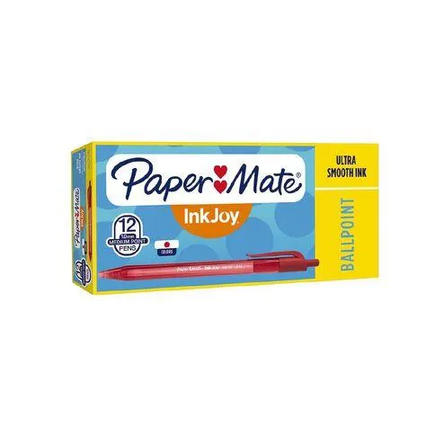Paper Mate Inkjoy 100RT Red Mid 12 Pack