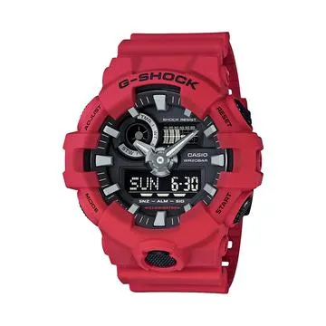 Casio G-Shock Red Analogue/Digital 200m WR Watch