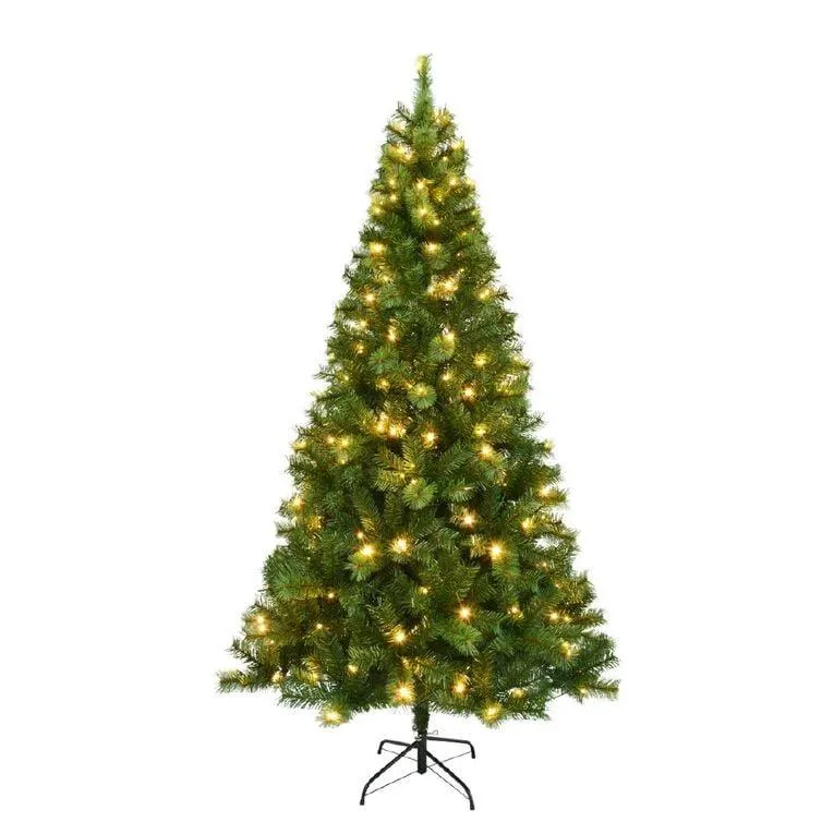 Wonderland Timaru Pre Lit Christmas Tree 2.1m 850 Tips 200 LED - M