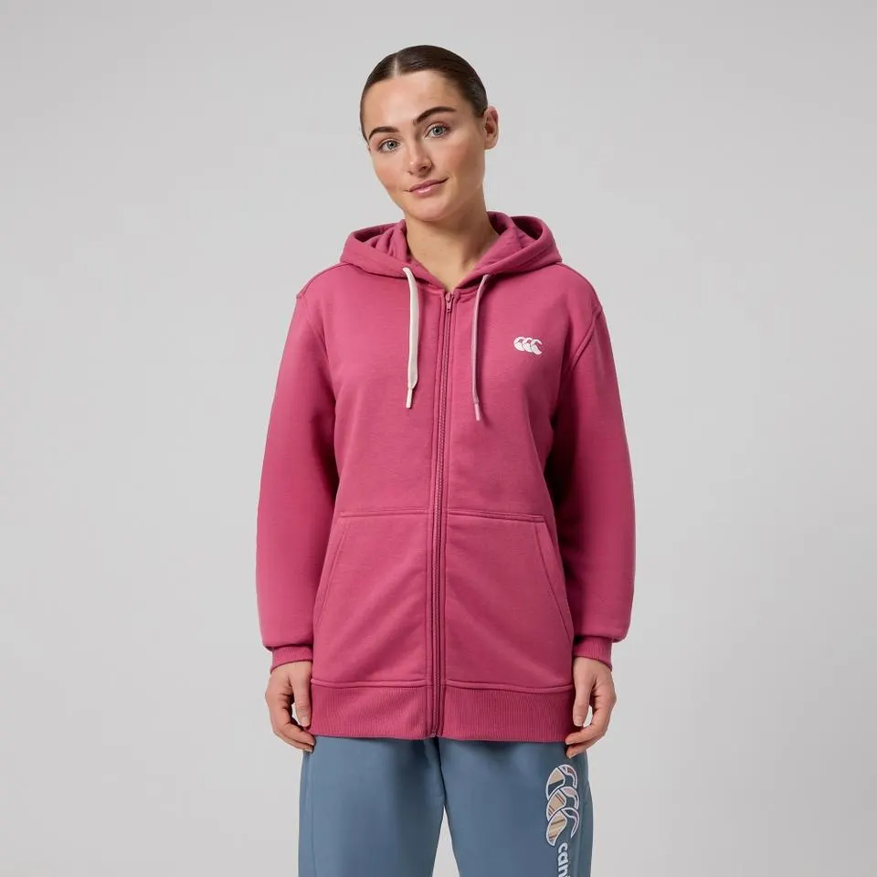 WOMENS UGLIES FULL ZIP HOODIE PINK