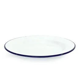 Falcon Enamelware Rim Dinner Plate, 26cm