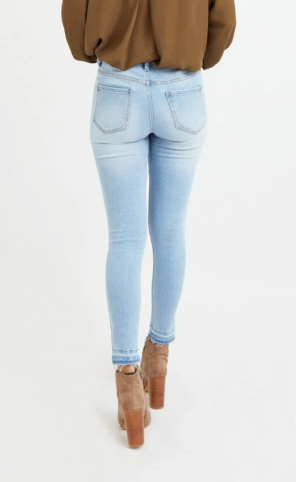Light Blue Washed Back Skinnys