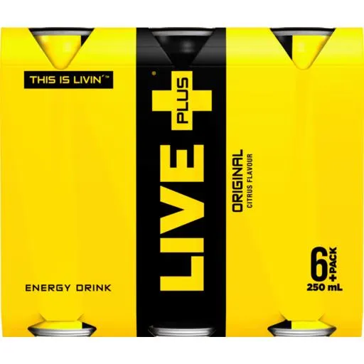Live Plus Energy Drink Original Citrus Flavour