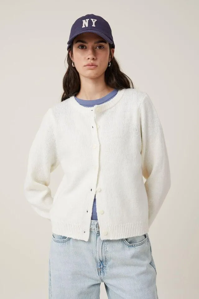Crew Button Cardigan