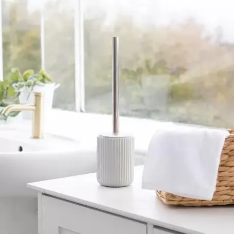 Toilet Brush Holder Grey Ridge