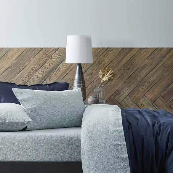 Ikura Flannelette Sheet Set - Smoke Blue