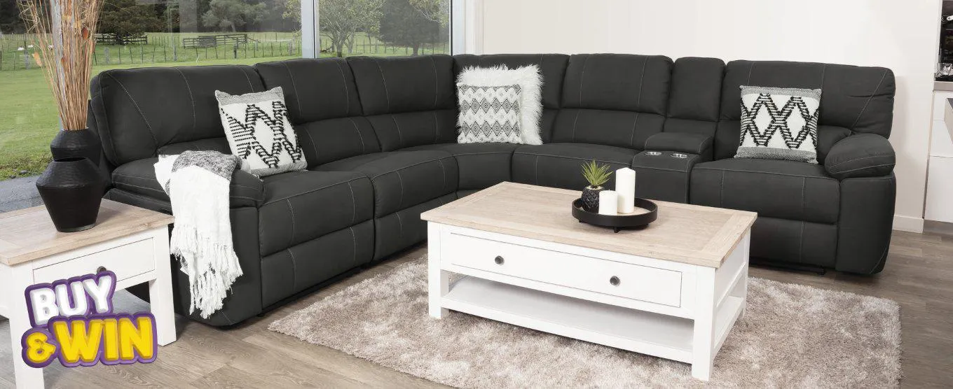 Calvin 5 Seater Modular Corner Suite - ASH