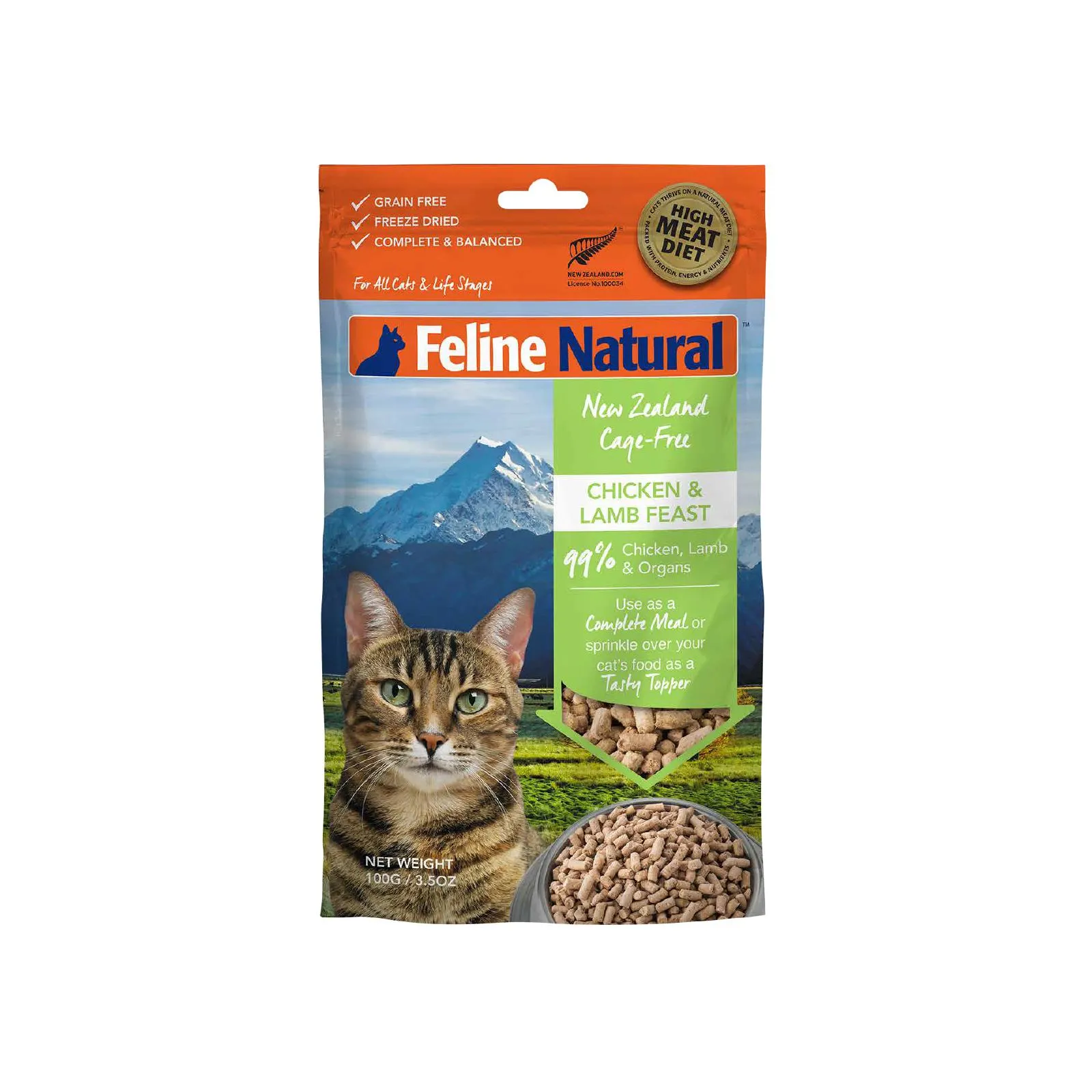 Feline Natural Chicken and Lamb Feast Freeze Dried