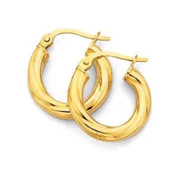 9ct, 16mm Twist Hoops