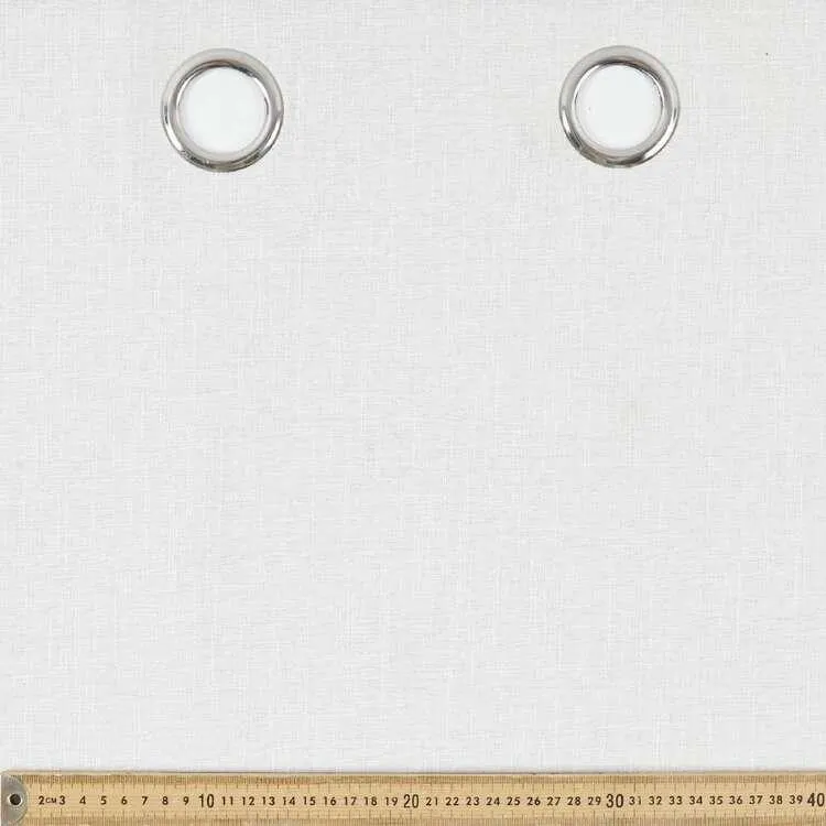 Gummerson Neutrals Blockout Eyelet Cut, Hem & Hang Curtain Fabric Stone 270 cm