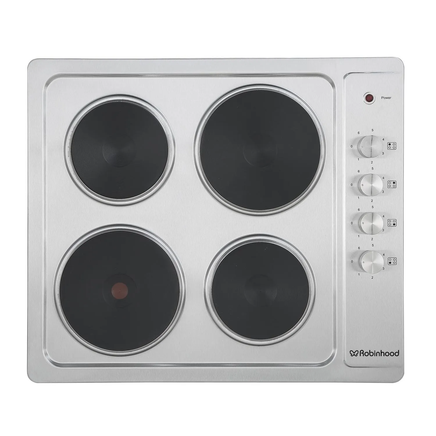 Electric Cooktop 60cm, 4 Zone Stainless Steel