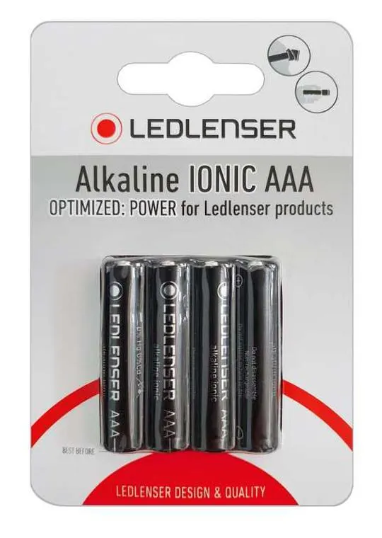 LedLenser AAA Alkaline Batteries 4 Pack