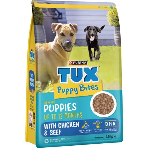 Tux Dry Dog Food Bites Puppy