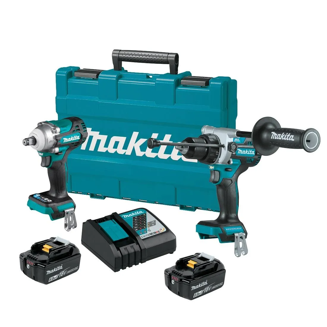 18V Brushless 2-Piece Hammer Drill Driver/Impact Wrench DLX2419G