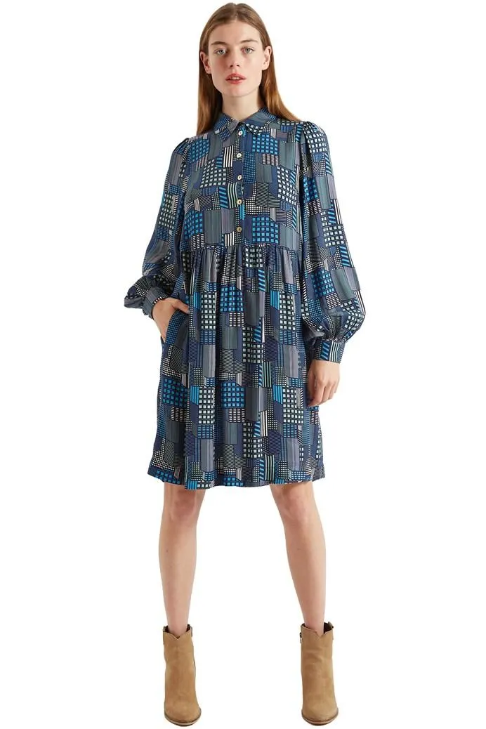 Melly Geo Mini Shirt Dress