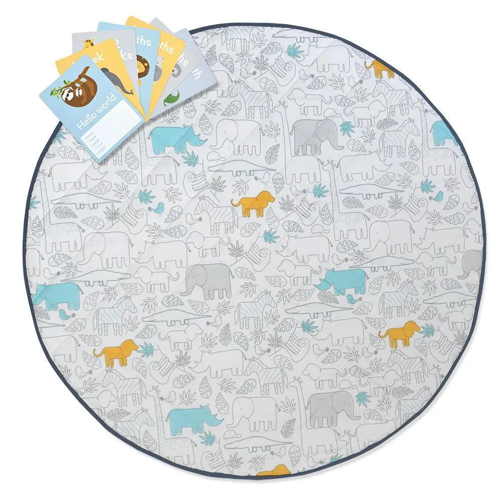 Living Textiles Organic Cotton Muslin Cot Fitted Sheet - 2 Pack