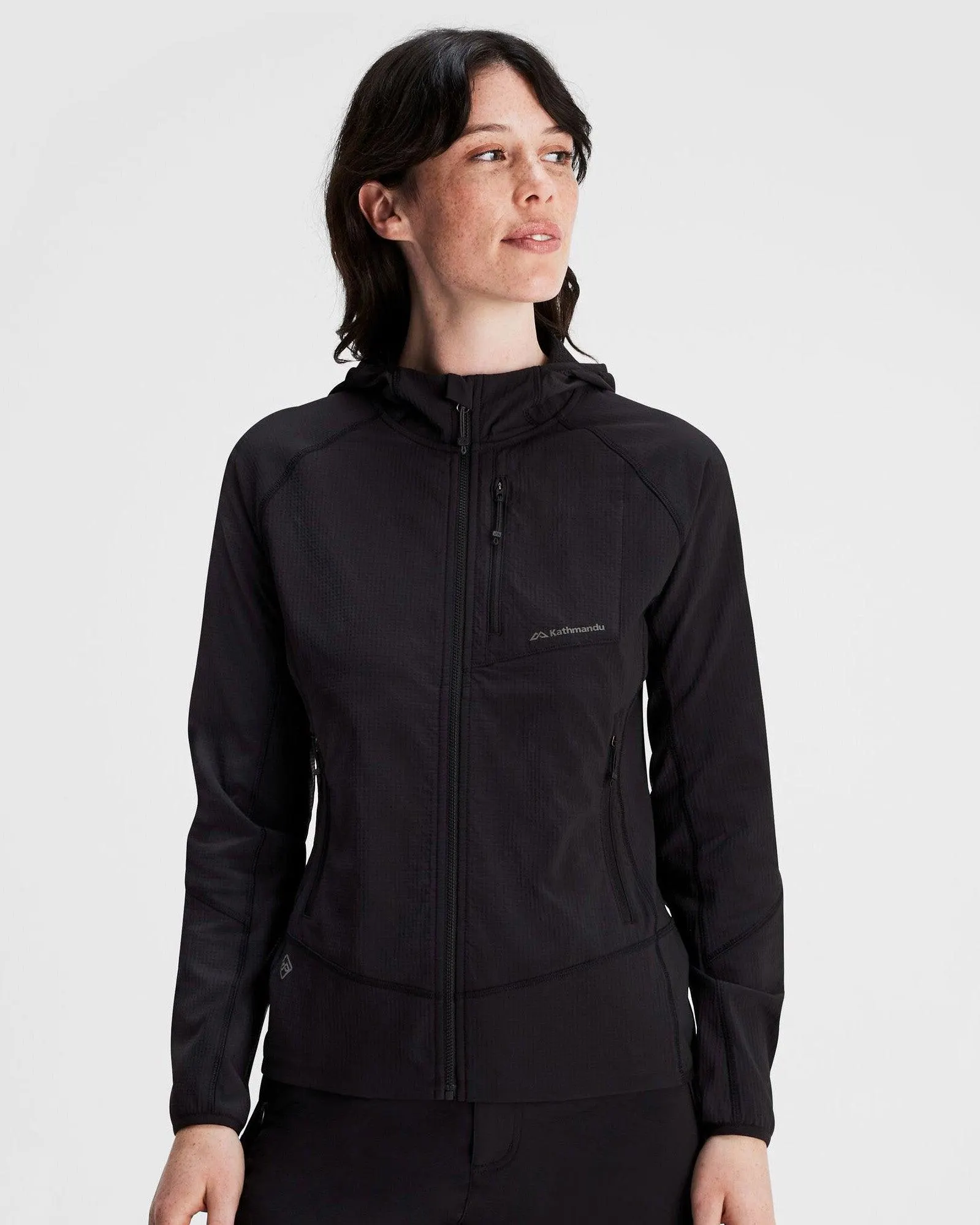 Women's Aysen Hooded Fleece Jacket - Black Stingray