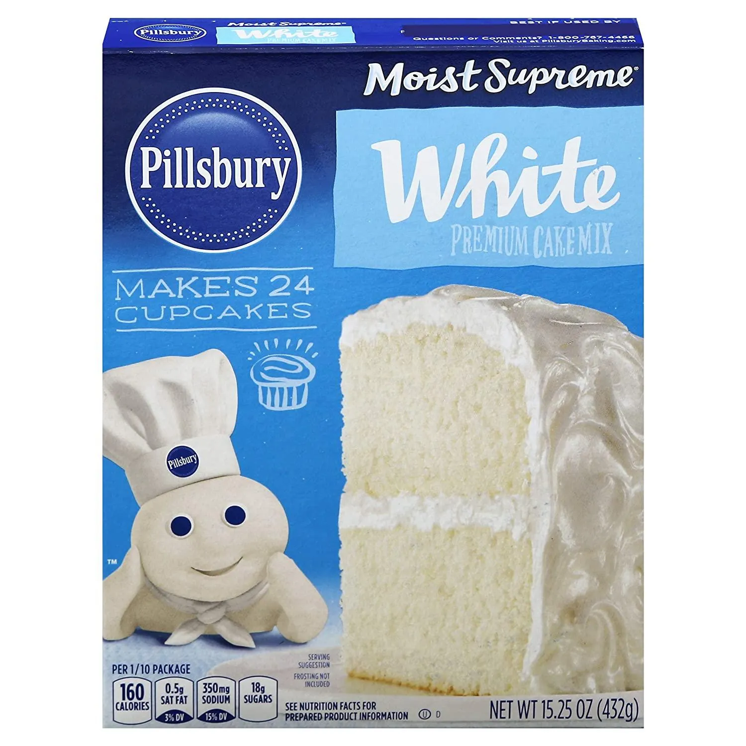 Pillsbury Moist Supreme White Cake Mix 15.25oz