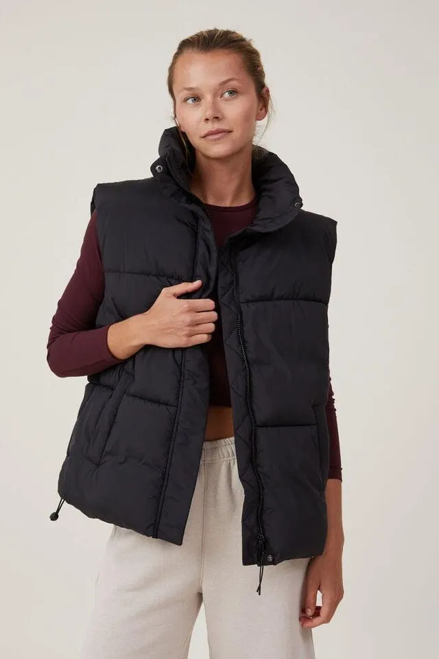 The Mother Puffer Oversized Vest