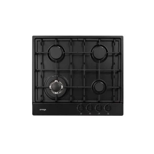 Gas Cooktop 60cm, 4 Burner Matt Black