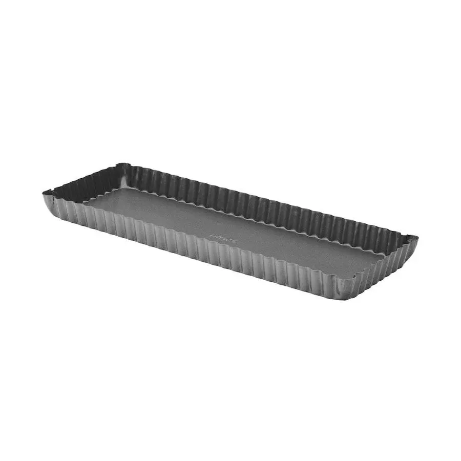 Pyrex Platinum Loose Base Rectangular Quiche Pan Black