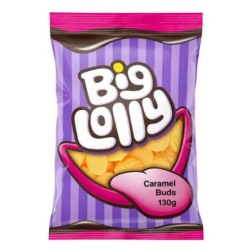 BIG LOLLY CARAMEL BUDS 130G