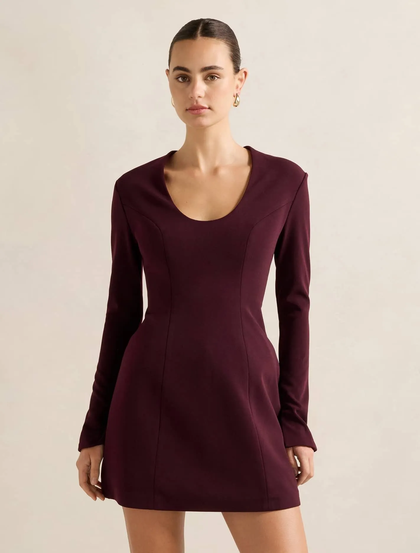 Ruby Long Sleeve Structured Mini
