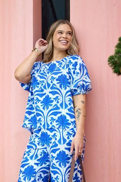 Gloss The Label Ione Top Print